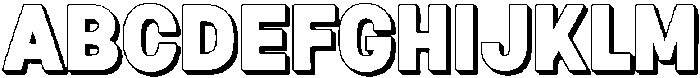 Fox Fresh 3D otf (400) Font UPPERCASE