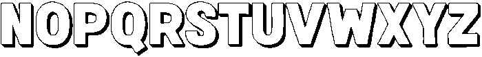Fox Fresh 3D otf (400) Font UPPERCASE