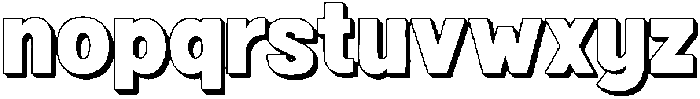 Fox Fresh 3D otf (400) Font LOWERCASE
