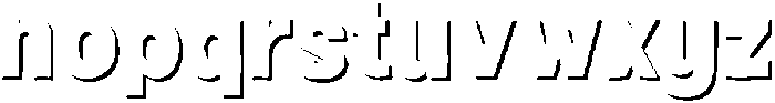 Fox Fresh Shadow otf (400) Font LOWERCASE