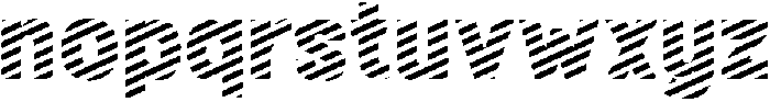 Fox Fresh Stripes otf (400) Font LOWERCASE