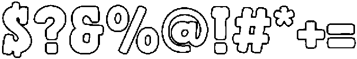 Fox Gabriel Outline Outline otf (400) Font OTHER CHARS