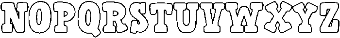 Fox Gabriel Outline Outline otf (400) Font UPPERCASE