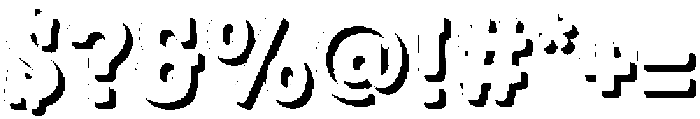 Fox Gabriel Shadow otf (400) Font OTHER CHARS