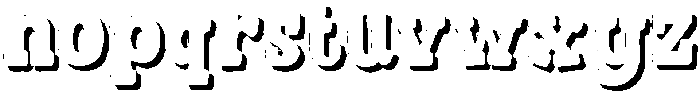 Fox Gabriel Shadow otf (400) Font LOWERCASE