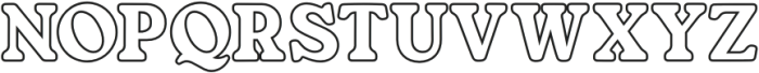 Fox Galloria Outline otf (400) Font UPPERCASE
