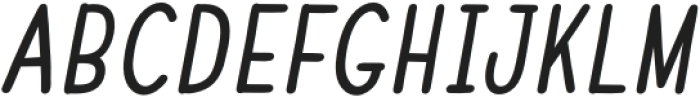 Fox Genius Slant otf (400) Font UPPERCASE