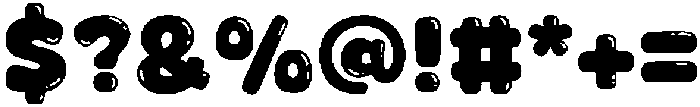 Fox Jumbo Bubble otf (400) Font OTHER CHARS
