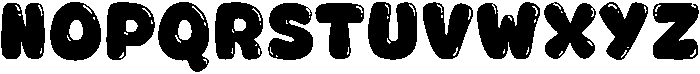 Fox Jumbo Bubble otf (400) Font LOWERCASE