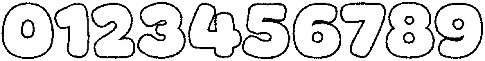 Fox Jumbo Outline otf (400) Font OTHER CHARS