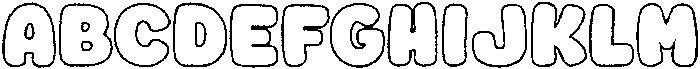 Fox Jumbo Outline otf (400) Font UPPERCASE