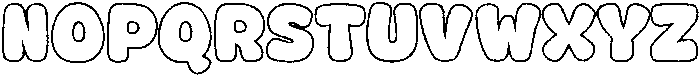 Fox Jumbo Outline otf (400) Font UPPERCASE