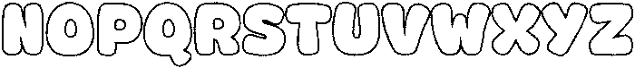 Fox Jumbo Outline otf (400) Font LOWERCASE