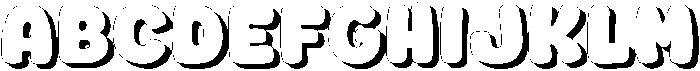 Fox Jumbo Shadow otf (400) Font UPPERCASE