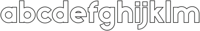 Fox Kickball  Outline otf (400) Font LOWERCASE