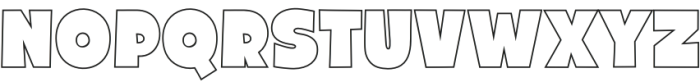 Fox Koolie Outline otf (400) Font UPPERCASE