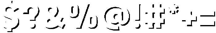 Fox Minko Shadow otf (400) Font OTHER CHARS