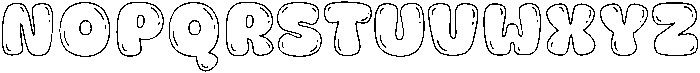 Fox Orbit Bubble Outline otf (400) Font UPPERCASE