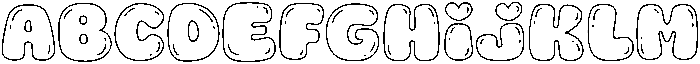 Fox Orbit Bubble Outline otf (400) FONT