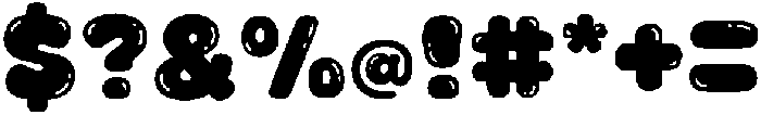 Fox Orbit Bubble otf (400) Font OTHER CHARS