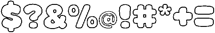 Fox Orbit Outline otf (400) Font OTHER CHARS