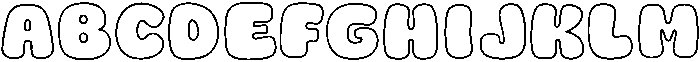 Fox Orbit Outline otf (400) Font UPPERCASE