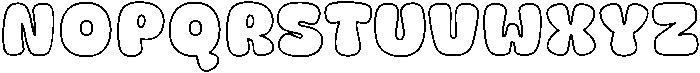 Fox Orbit Outline otf (400) Font UPPERCASE