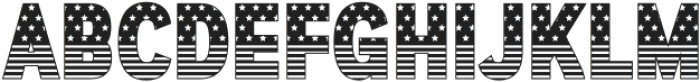 Fox Patriotic Regular otf (400) Font UPPERCASE