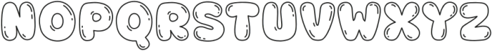 Fox Peachi Bubble otf (400) Font LOWERCASE