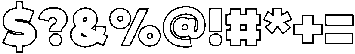 Fox Pompi Outline otf (400) Font OTHER CHARS