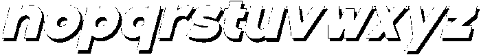 Fox Pompi Shadow Slant otf (400) Font LOWERCASE
