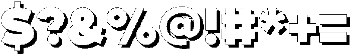 Fox Pompi Shadow otf (400) Font OTHER CHARS