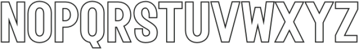 Fox Rivea Outline Outline otf (400) Font UPPERCASE