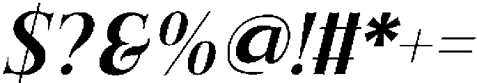 Fox Rooris Slant otf (400) Font OTHER CHARS