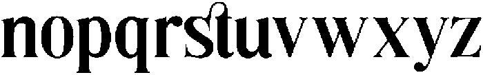 Fox Rooris otf (400) Font LOWERCASE