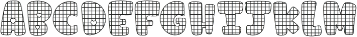 Fox Sewing Checkered otf (400) Font UPPERCASE