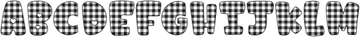 Fox Sewing Plaid otf (400) Font UPPERCASE