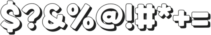 Fox Springy Shadow otf (400) Font OTHER CHARS