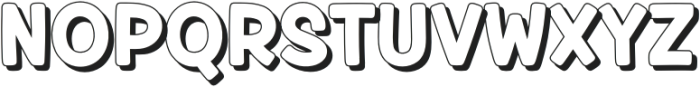 Fox Springy Shadow otf (400) Font UPPERCASE