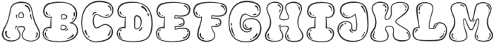 Fox Squish Bubble otf (400) Font UPPERCASE
