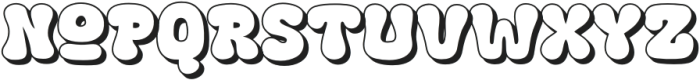 Fox Squish Shadow otf (400) Font LOWERCASE