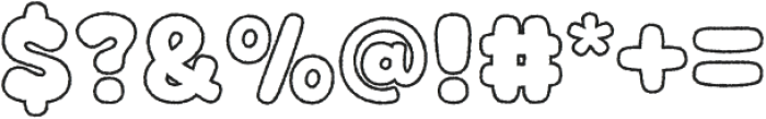 Fox Swirly Outline otf (400) Font OTHER CHARS