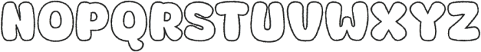 Fox Swirly Outline otf (400) Font LOWERCASE
