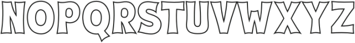 Fox Thunder Outline otf (400) Font UPPERCASE
