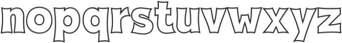 Fox Thunder Outline otf (400) Font LOWERCASE