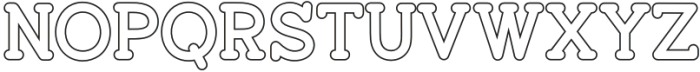 Fox Timeless Outline Outline otf (400) Font UPPERCASE
