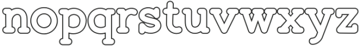 Fox Timeless Outline Outline otf (400) Font LOWERCASE