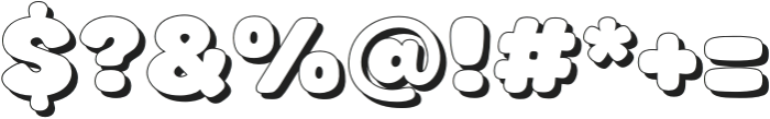 Fox Tricksy Shadow otf (400) Font OTHER CHARS