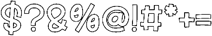 Fox Velina Outline otf (400) Font OTHER CHARS