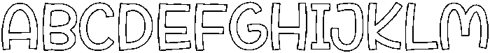 Fox Velina Outline otf (400) Font UPPERCASE